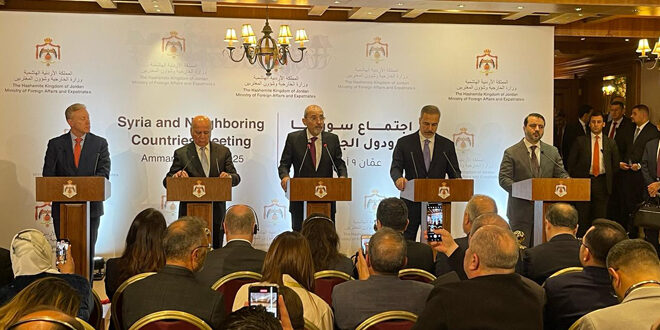 Foreign Ministers participating in Syria’s Neighboring Countries Meeting affirm support for Its security and stability