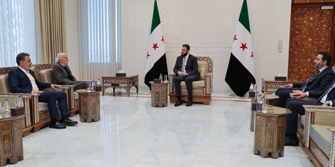 President al-Sharaa receives Walid Jumblatt
