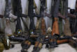 Quantities of weapons and ammunition seized following sweeping the cities of Sahnaya and Ashrafiyat Sahnaya