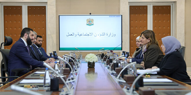 President al-Sharaa meets Minister of Social Affairs and Labor