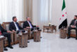 President al-Sharaa meets with a delegation from the Syrian Turkmen Council at the People’s Palace in Damascus