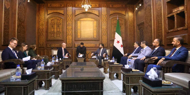 Minister of Interior meets with Director General of Consular Affairs at Swedish Ministry of Foreign Affairs and Swedish Ambassador to Syria