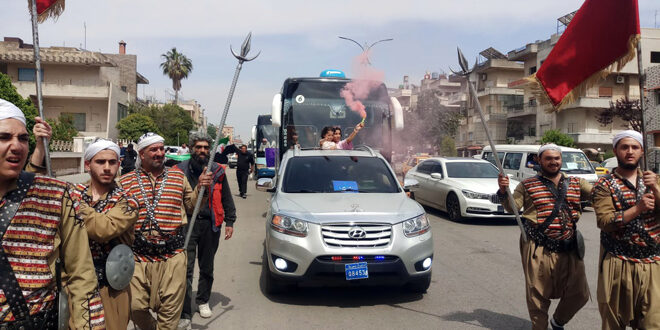 Eighty displaced families return to Homs from northern Syria