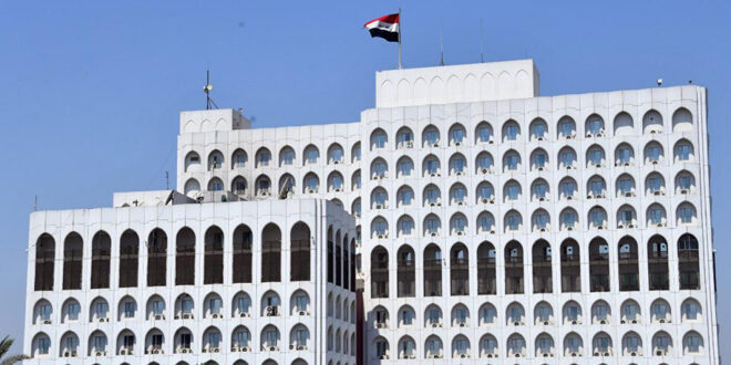 Iraq reiterates its absolute rejection of repeated Zionist attacks on Syria