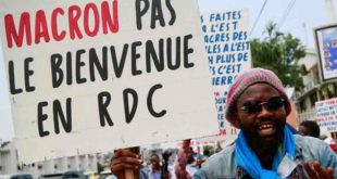 Protesta en Congo contra presidente de Francia