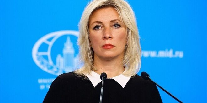 María Zajárova, portavoz de la Cancillería rusa
