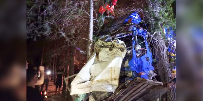 16 personas pierden la vida en un accidente de tráfico en la autopista Homs-Palmira