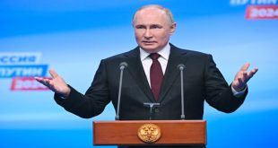 Putin gana las elecciones y agradece al pueblo de Rusia