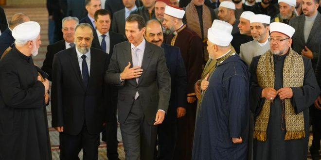 Presidente Al-Assad intercambia felicitaciones por Eid Al-Fiter con sus homólogo de Egipto e Iraq