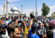 Manifestación en Homs en apoyo al gobierno sirio y en rechazo a cualquier injerencia extranjera