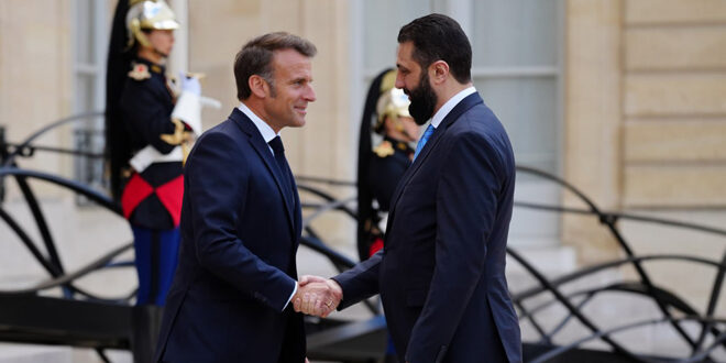 Presidente francés recibe a su homólogo sirio, Ahmad al-Shara en el Elíseo