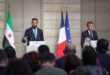 Rueda de prensa en París entre los presidentes de Siria y Francia