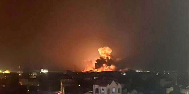 حمله هوایی متجاوزان آمریکایی-انگلیسی به استان الحدیده یمن