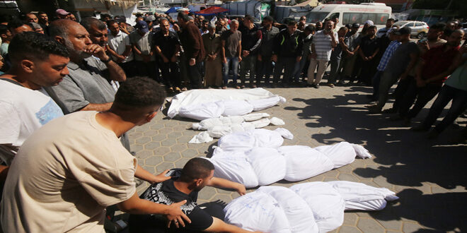 43 martyrs du fait des massacres d’occupation contre la bande de Gaza