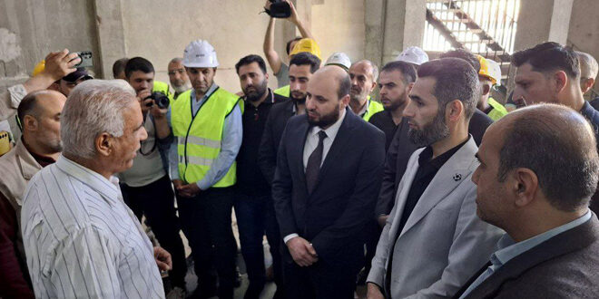 Enerji Bakanı Şam kırsalındaki Arbin Trafo Merkezinin Açılışını Yaptı